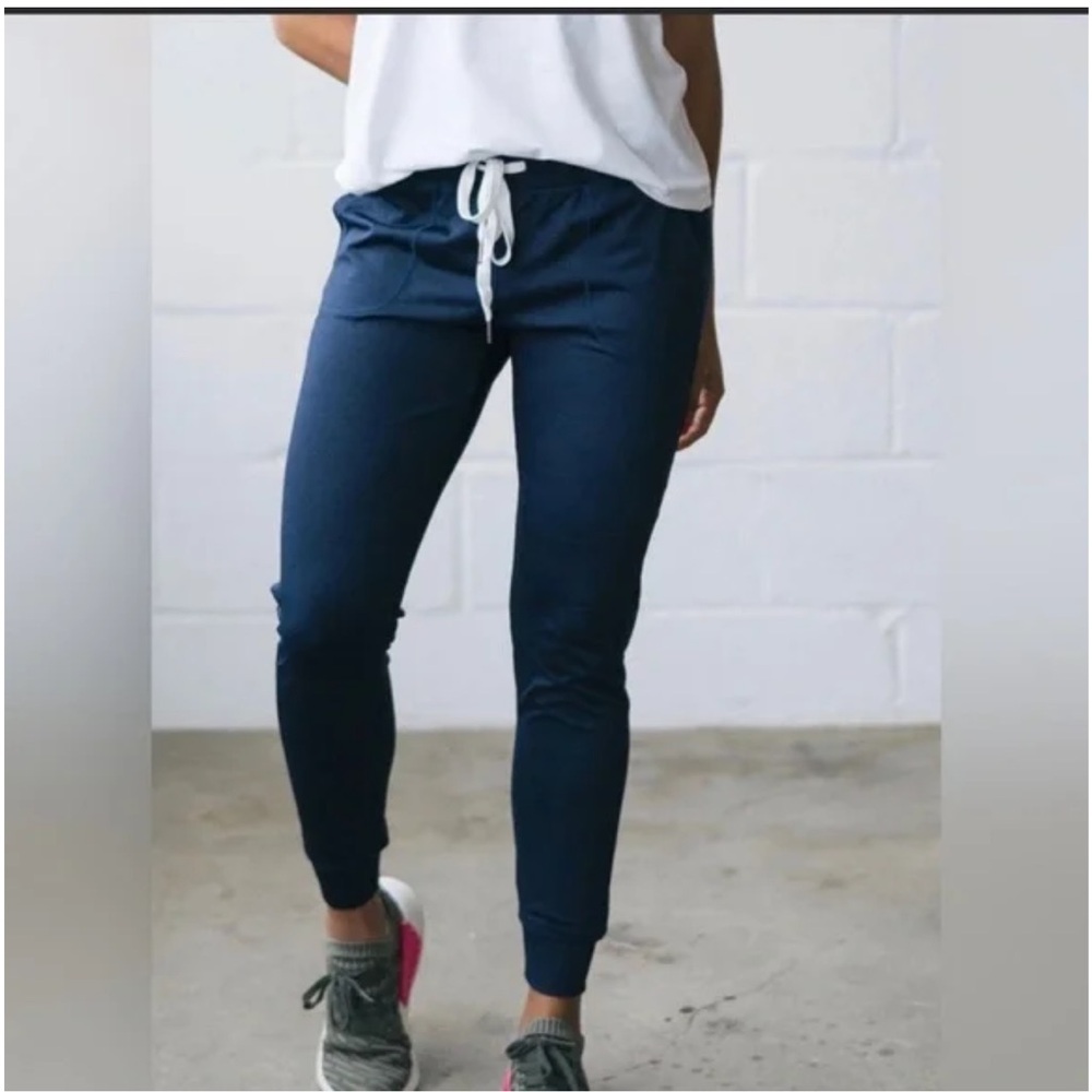 Zyia Navy Blue Cozy Jogger Pants